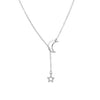 New Fashion Star Hollow Moon Pendant Chains Necklaces For Women Adjustable Gold Color Chains Collares Party Jewelry Gift NB319